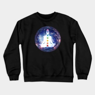 Flower of Life Lightbody Chakra Meditation Crewneck Sweatshirt